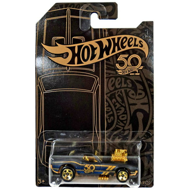 Hot Wheels 50th Anniversary Black & Gold 2018 Set of 7 Cars 67 Camaro Chase for sale online